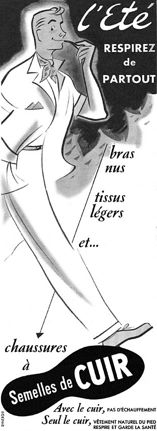 Publicit� Cuir 1953