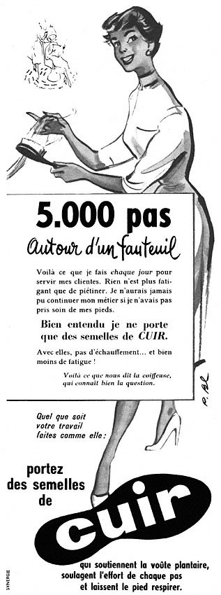 Publicit� Cuir 1953