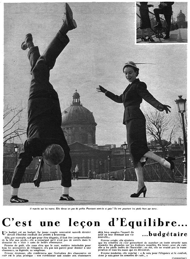 Publicit� Cuir 1954