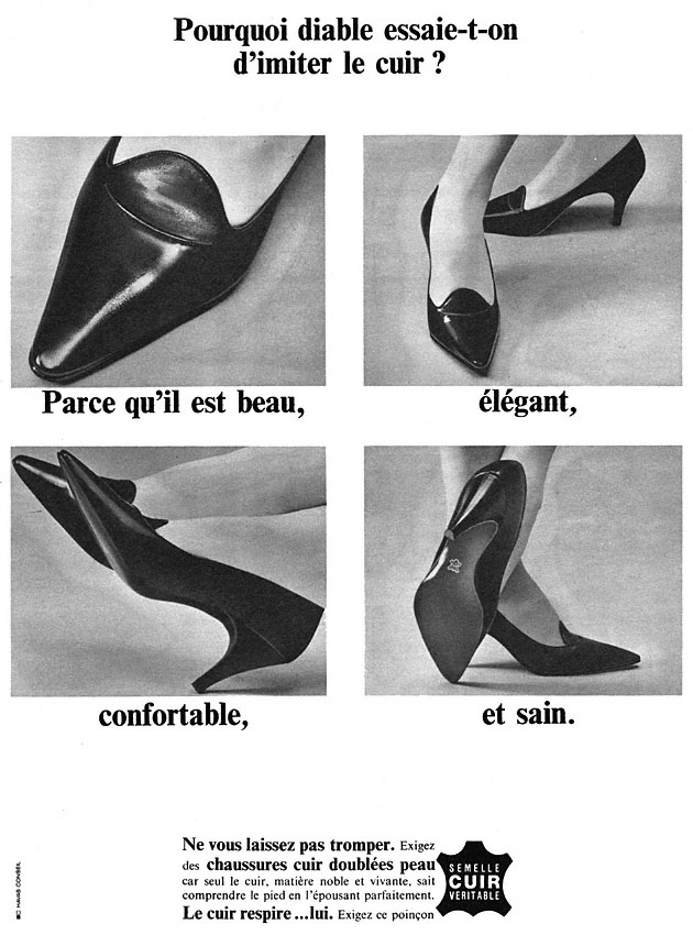 Publicit� Cuir 1965