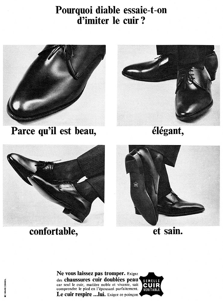 Publicit� Cuir 1965
