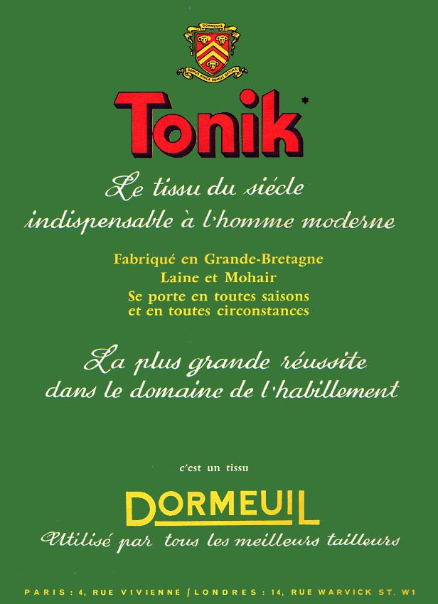 Marque Dormeuil 1961