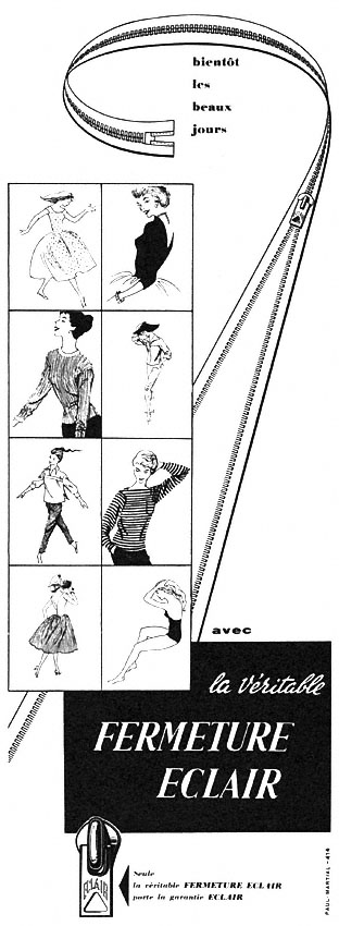 Marque Fermeture Eclair 1958