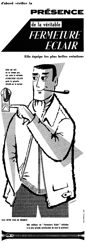 Marque Fermeture Eclair 1959