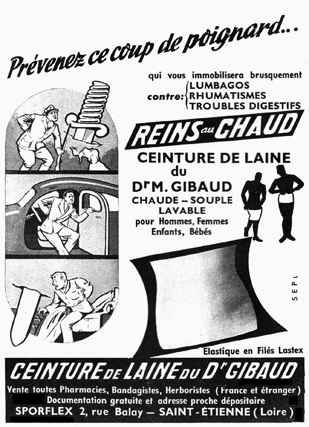 Publicit� Gibaud 1954