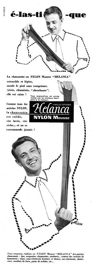 Publicit� Helanca 1955