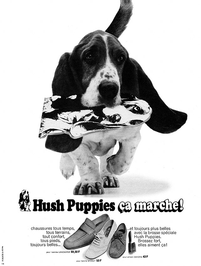 Publicit� Hush Puppies 1969