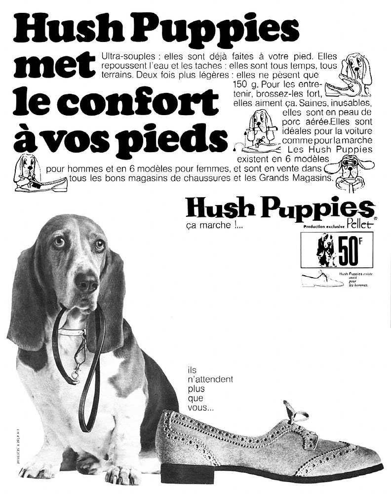 Publicit� Hush Puppies 1967