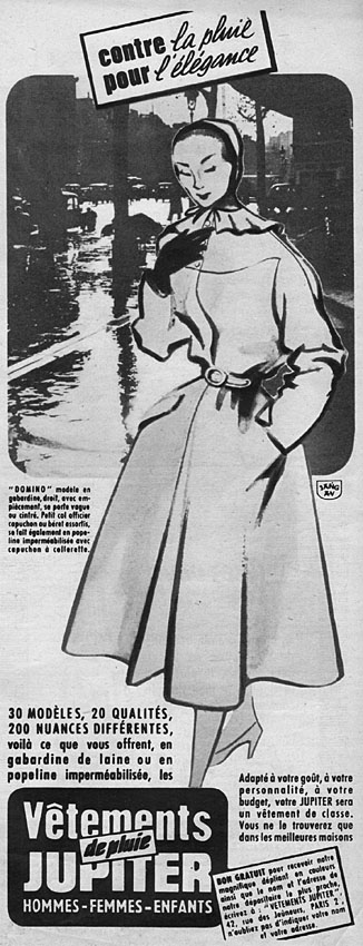 Publicit� Jupiter 1953