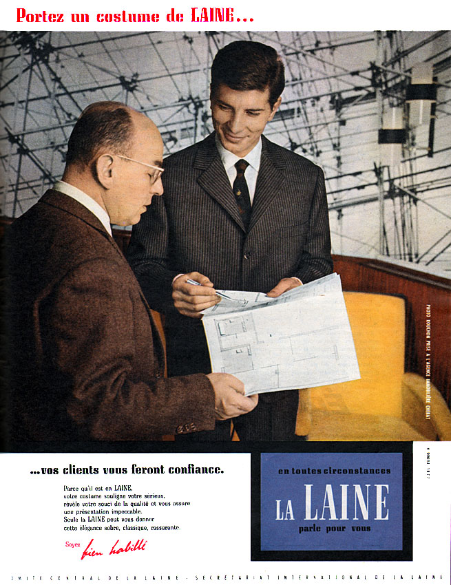 Publicit� Laine 1960