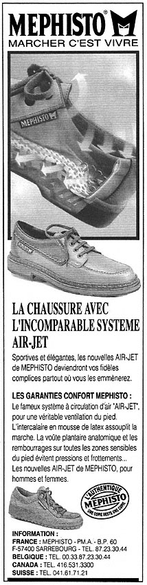Publicit� Mephisto 1991