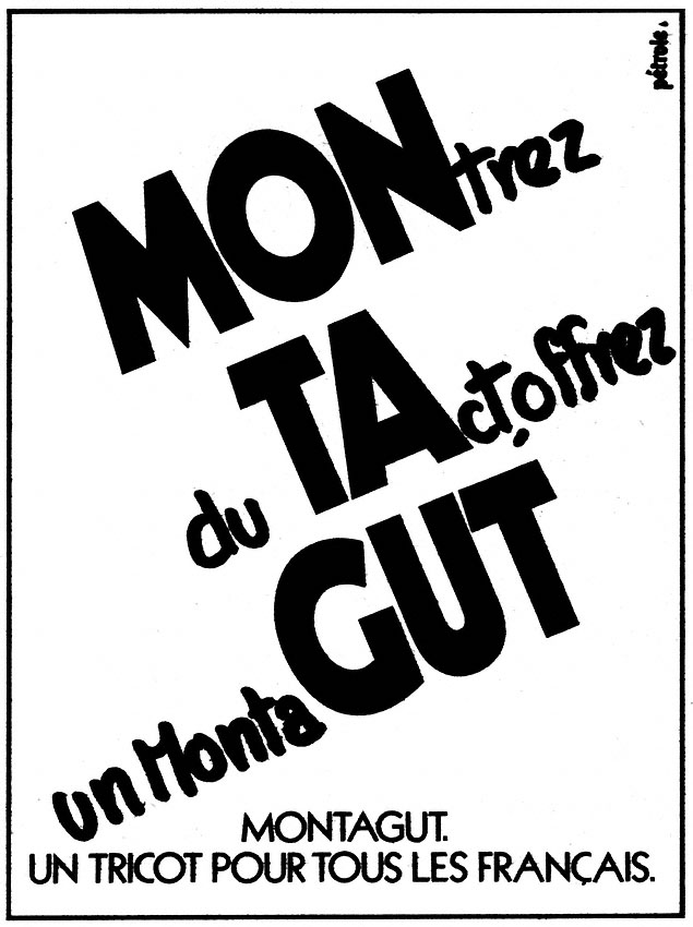Publicit� Montagut 1980