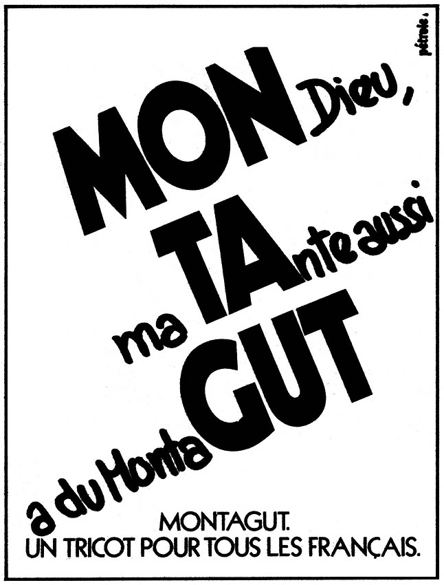 Publicit� Montagut 1980