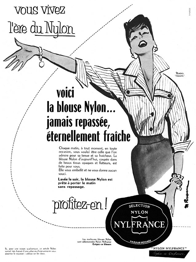 Publicit� Nylfrance 1955