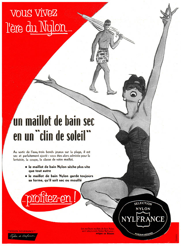 Publicit� Nylfrance 1955