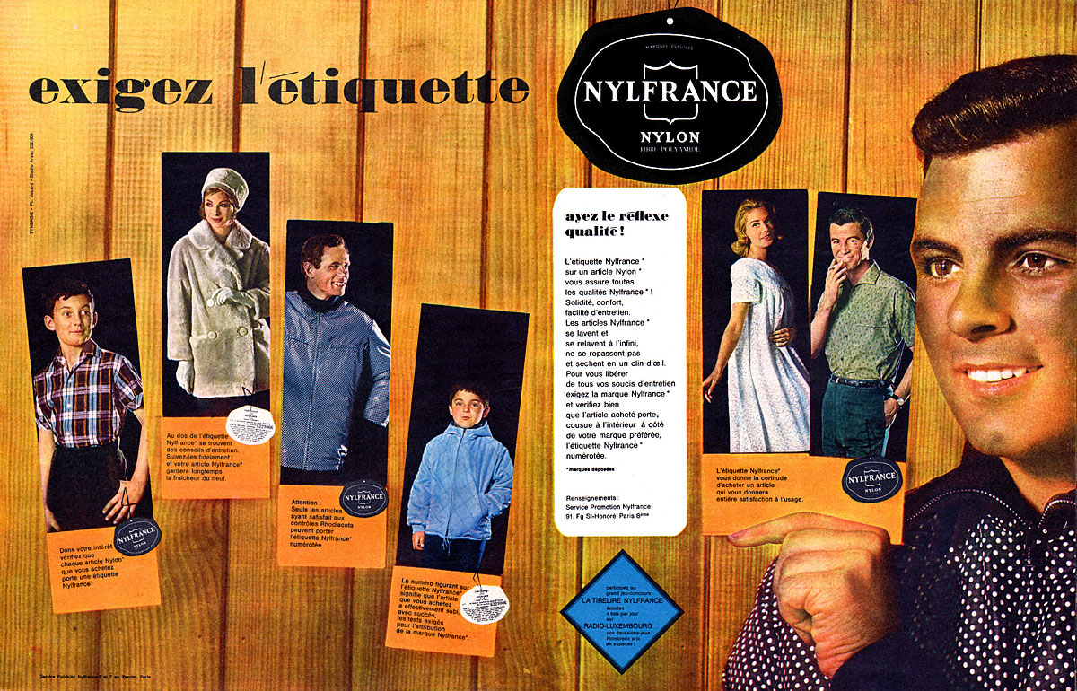 Publicit� Nylfrance 1962