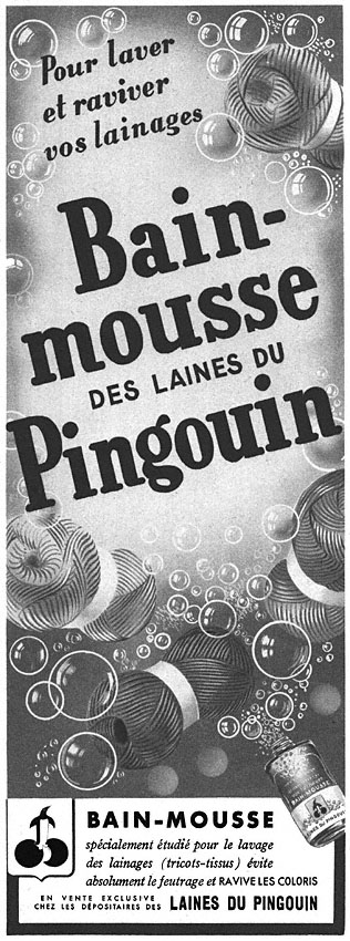 Publicit� Pingouin 1949