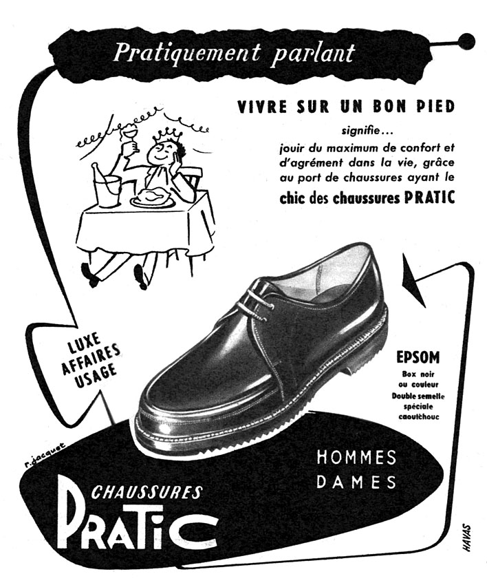 Publicit� Pratic 1956