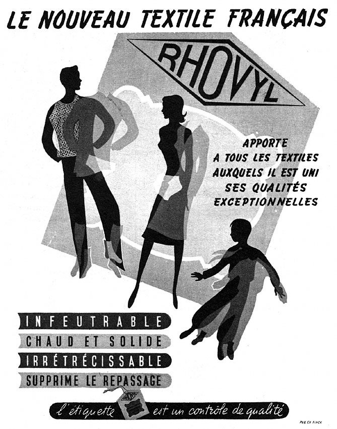 Publicit� Rhovyl 1951
