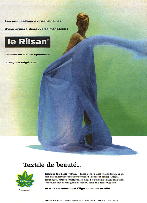 Publicit� Rilsan 1957