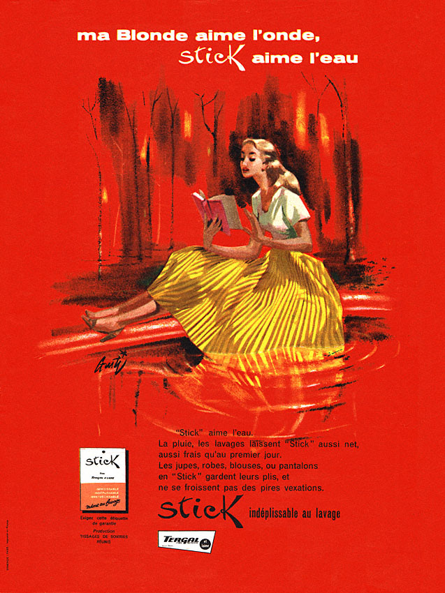 Publicit� Stick 1956