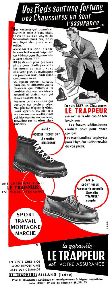 Marque Le Trappeur 1954