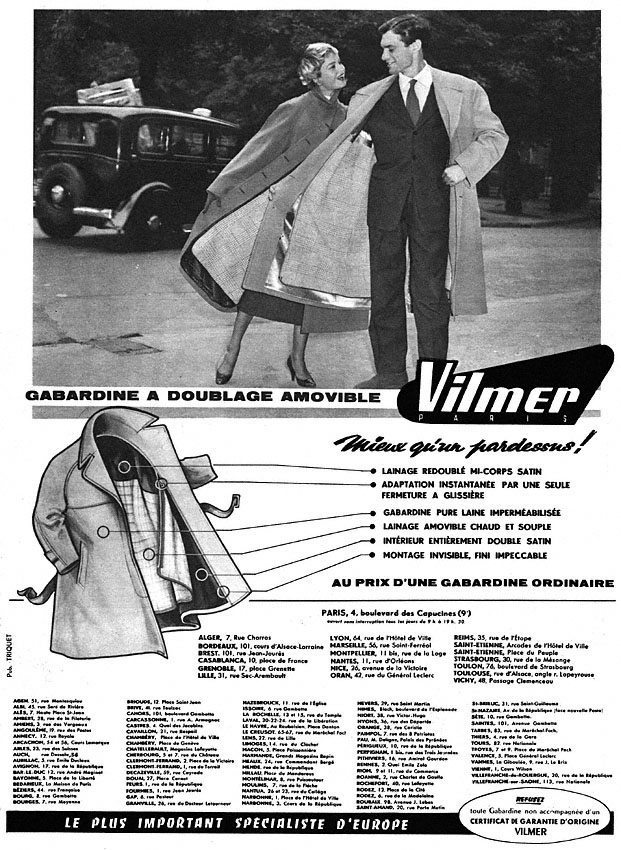 Publicit� Vilmer 1955