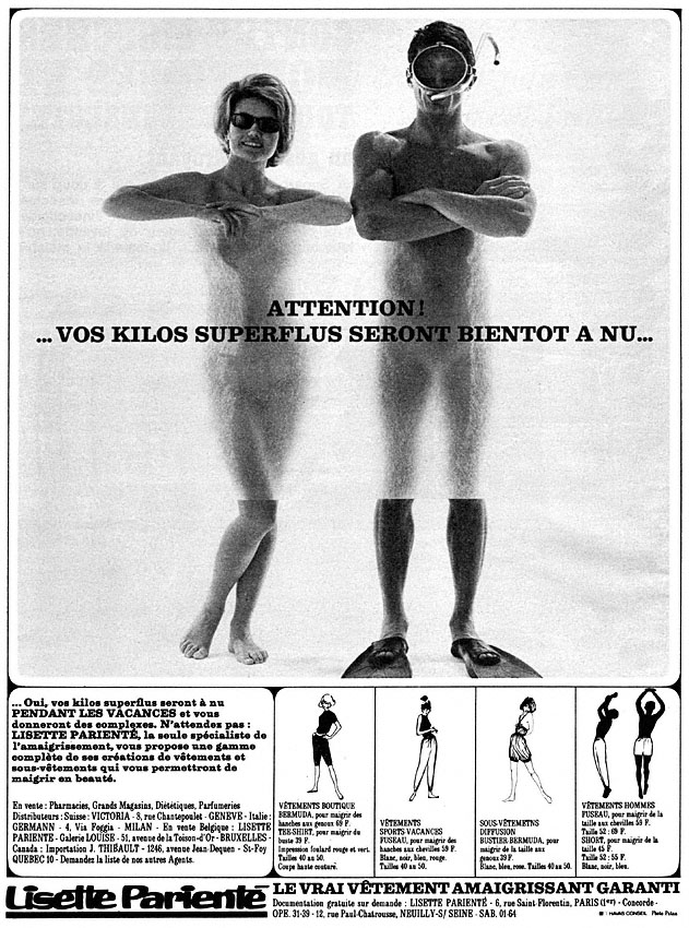 Publicit� Divers 1965