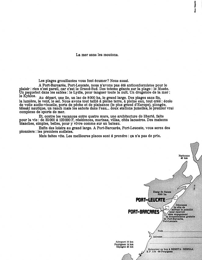 Publicit� Immo Mer 1971