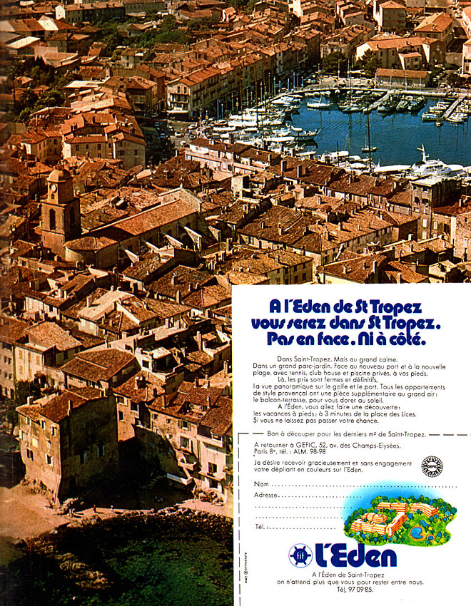 Publicit� Immo Mer 1972