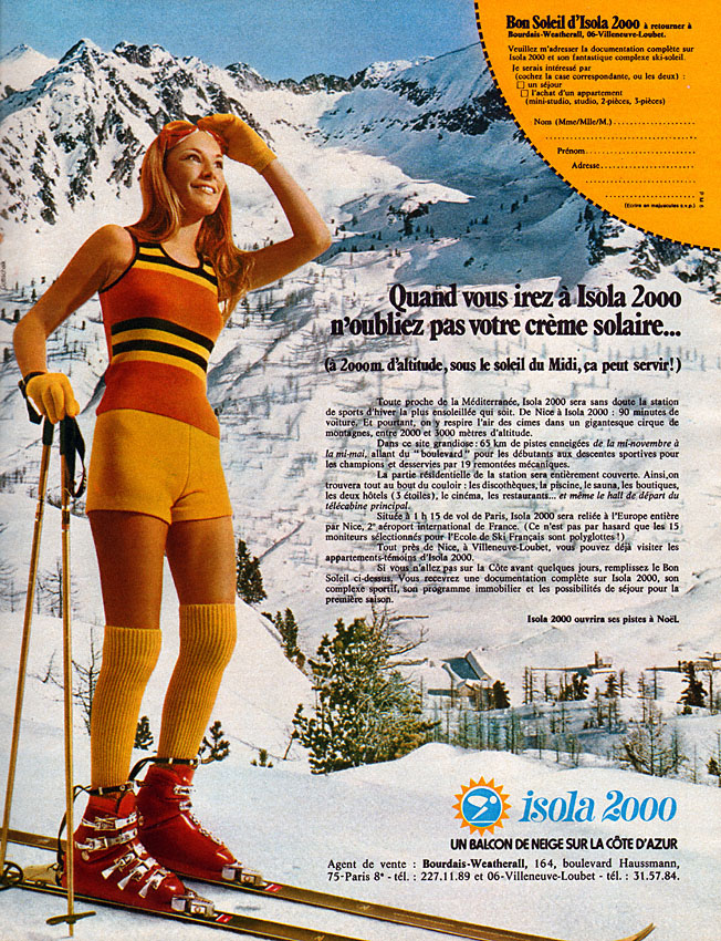 Publicit� Immo Montagne 1971