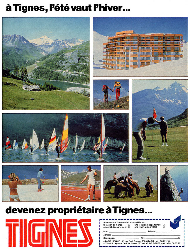 Publicit� Immo Montagne 1982