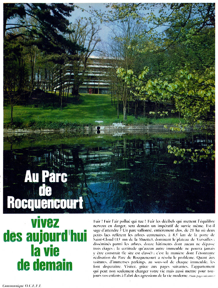 Publicit� Immo Paris 1968