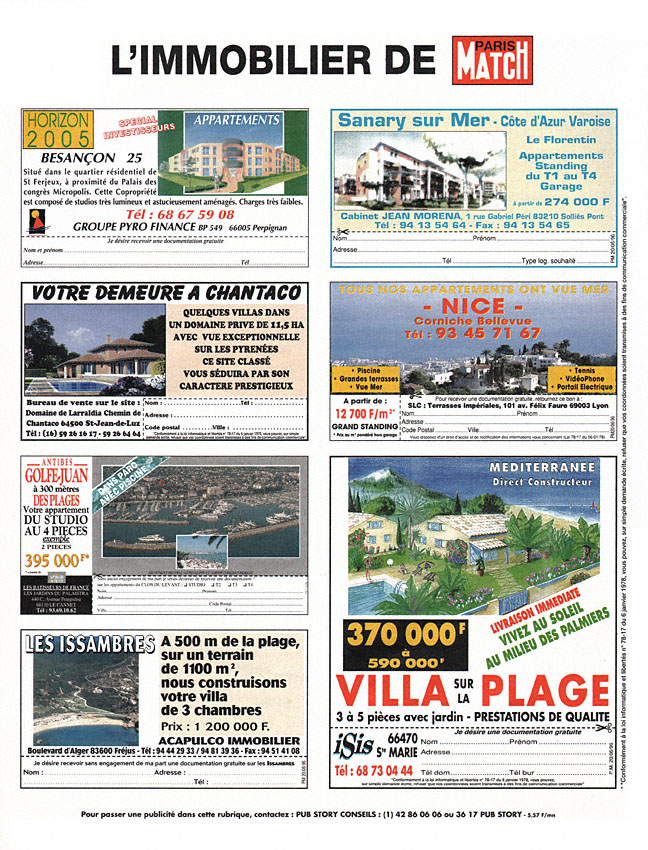 Marque Match Annonces 1996