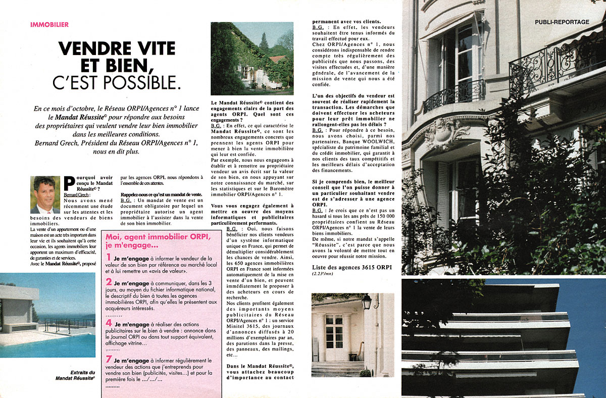 Publicit� Orpi 1995