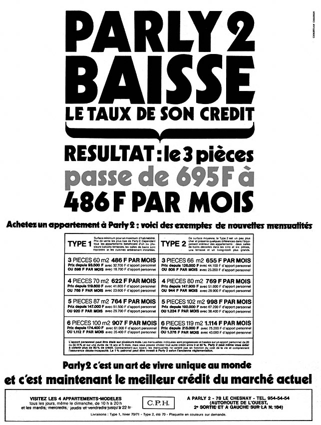Marque Parly2 1970