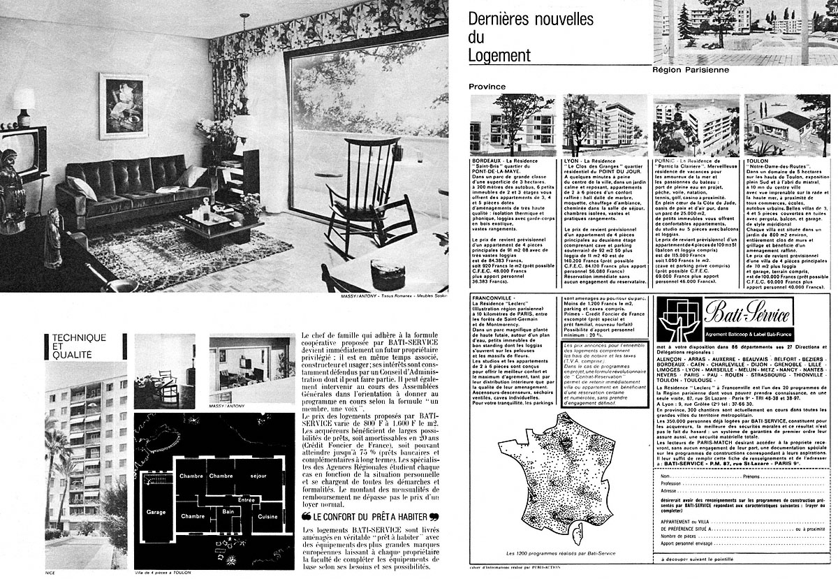 Publicit� Divers 1965