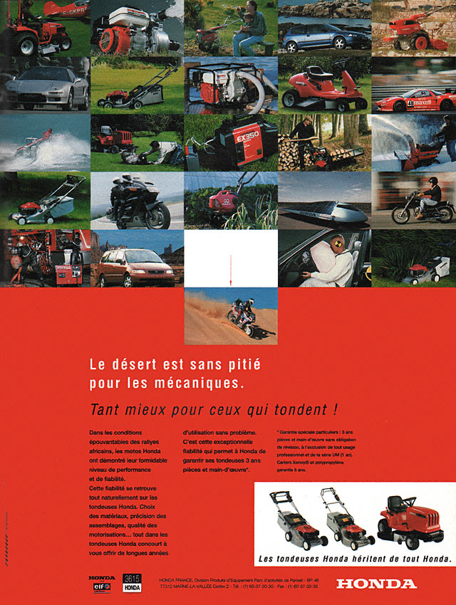 Publicit� Honda 1995