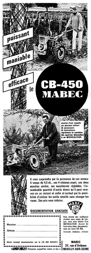 Publicit� Mabec 1967