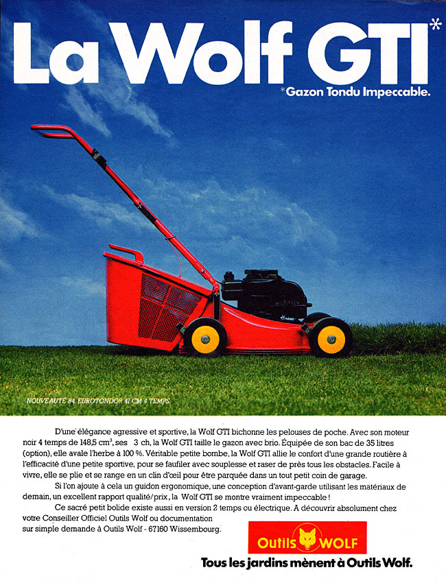Publicit� Wolf 1984