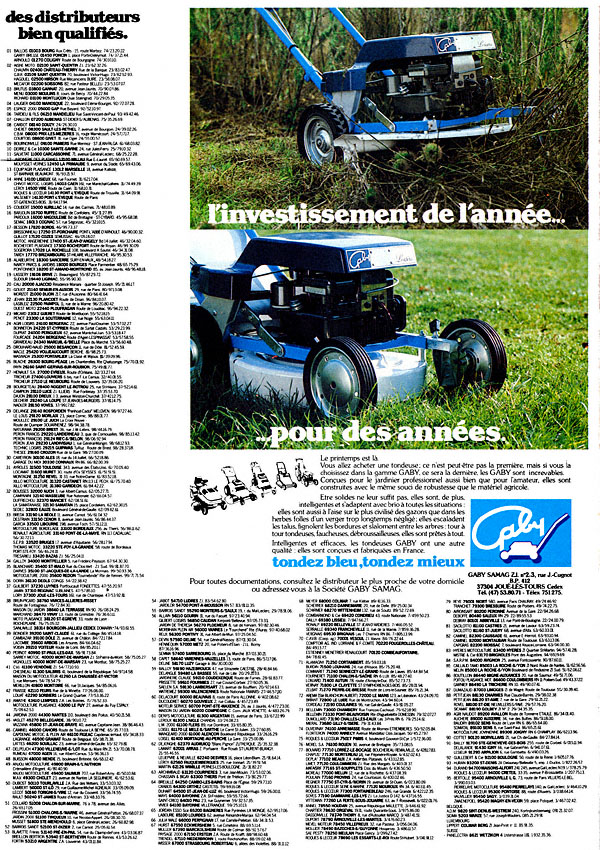 Publicit� Divers 1983