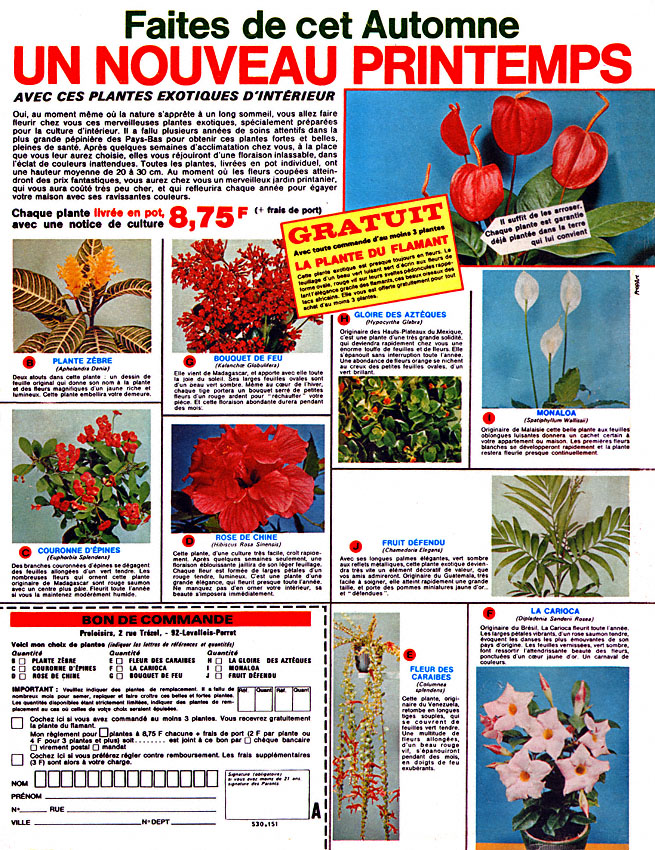 Publicit� Divers 1966