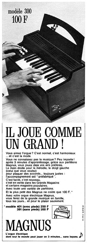 Publicit� Divers 1968