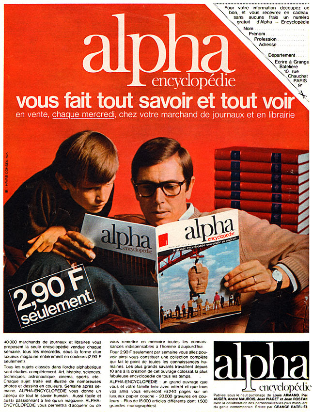 Publicit� Alpha 1967