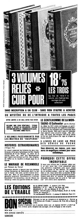 Marque Editions Erable 1968