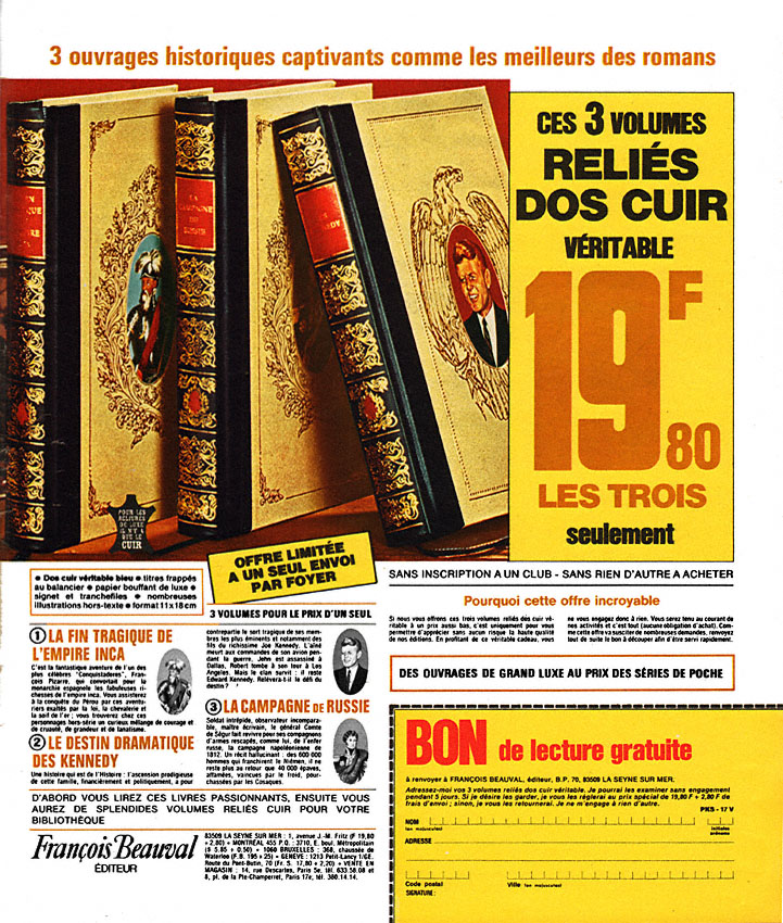 Marque Fran�ois Beauval 1973