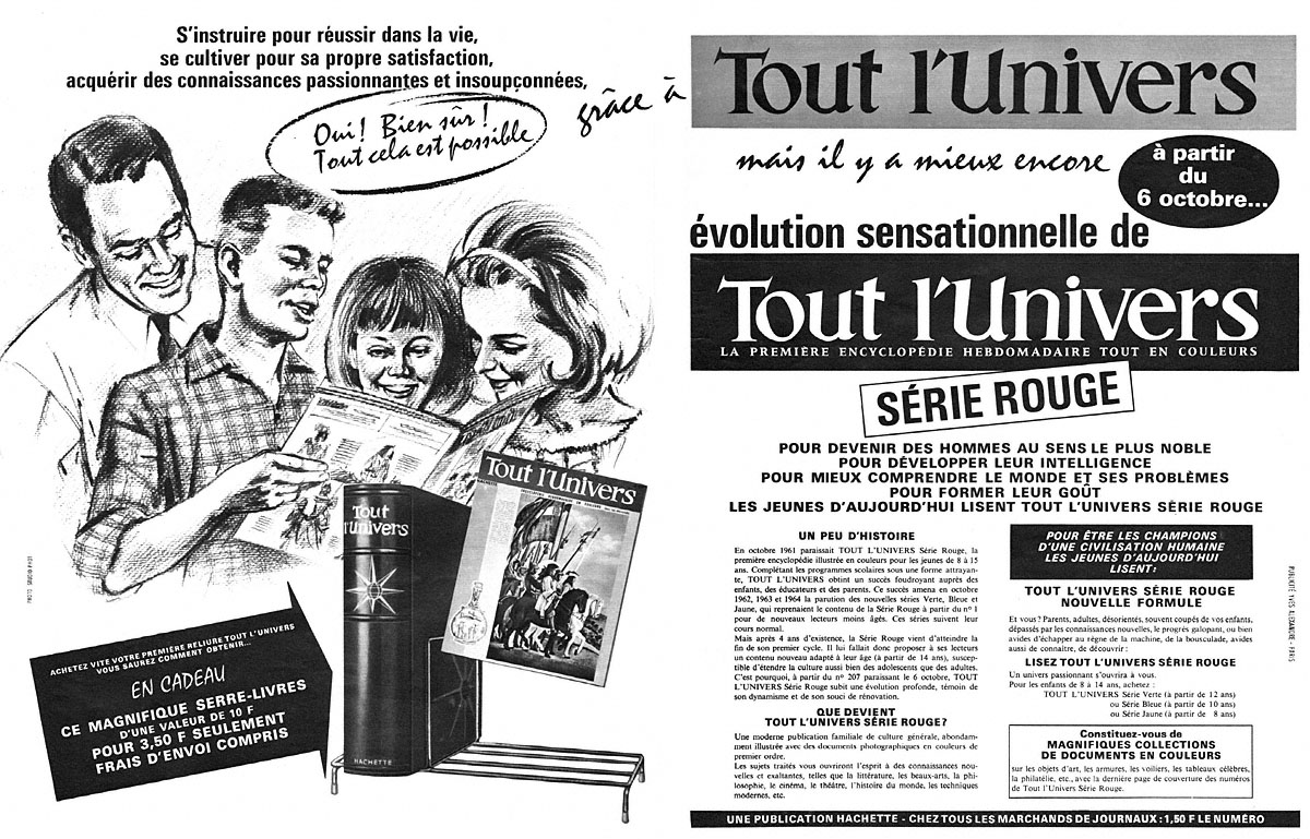 Publicit� Hachette 1965