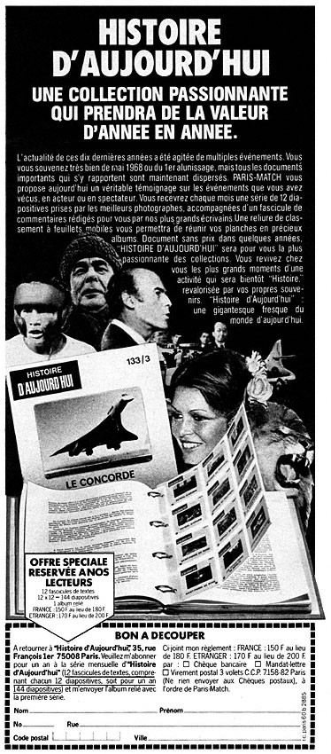 Publicit� Match 1976