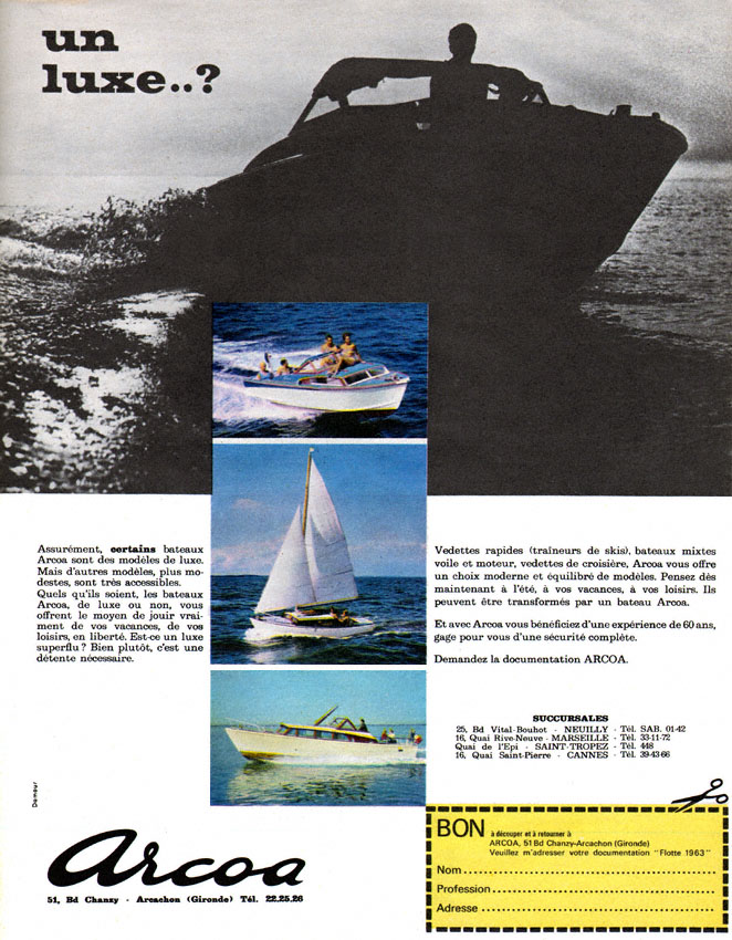 Publicit� Arcoa 1963