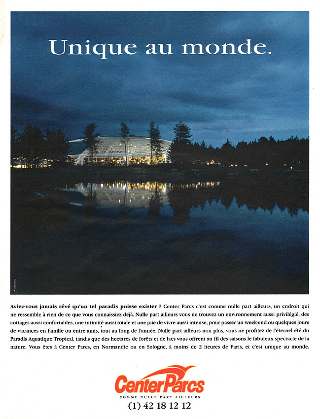 Marque Center Parcs 1994